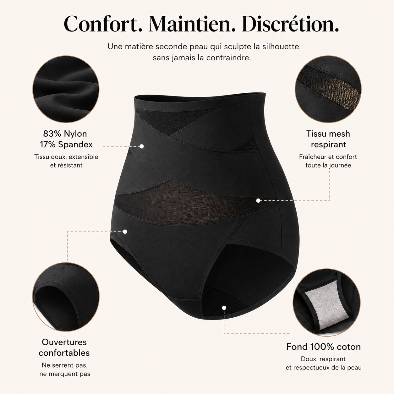 Crivela™ | Culotte Gainante Ventre Plat Invisible — Ne Roule Pas